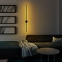 Opviq Sword - 13484 Lámpara de pared negra de metal